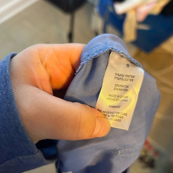 NWT SCRUBOLOGY WOMENS BLUE SCRUB PANTS - Picture 4 of 5